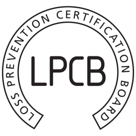 Logo of the Loss Prevention Certification Board, featuring the acronym LPCB in bold letters surrounded by a circular border with the organization's full name.